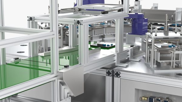 Automatic Circuit Board Robot Handling and Testing Machine