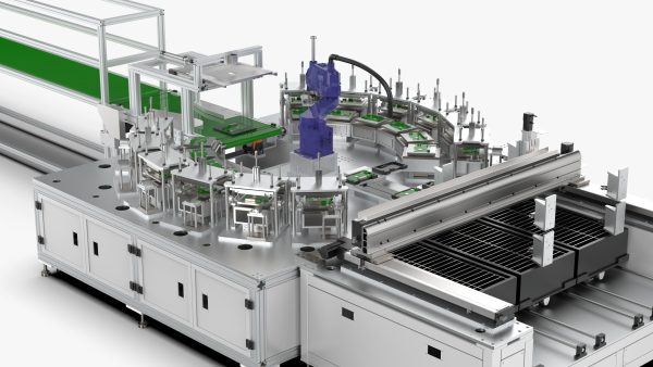 Automatic Circuit Board Robot Handling and Testing Machine