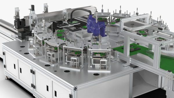 Automatic Circuit Board Robot Handling and Testing Machine