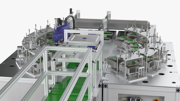 Automatic Circuit Board Robot Handling and Testing Machine