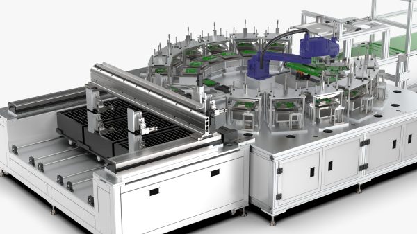 Automatic Circuit Board Robot Handling and Testing Machine