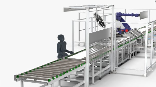 Automatic Elevator Door Panel Assembly Line