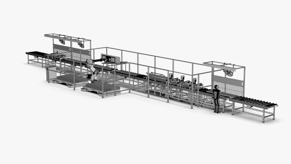 Automatic Elevator Door Panel Assembly Line