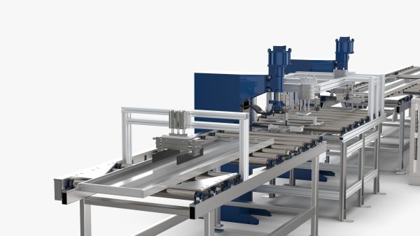 Automatic Elevator Door Panel Head Plate Welding Workstation
