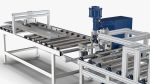 Automatic Elevator Door Panel Head Plate Welding Workstation
