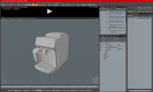 Automatic Espresso Machine Grey in Working Order