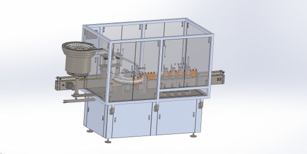 Automatic filling and capping all-in-one machine