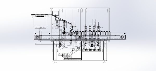 Automatic filling and capping all-in-one machine