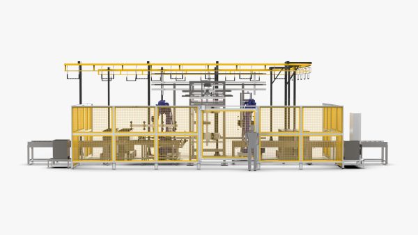 Automatic Loading and Unloading Robot Powder Spraying Line