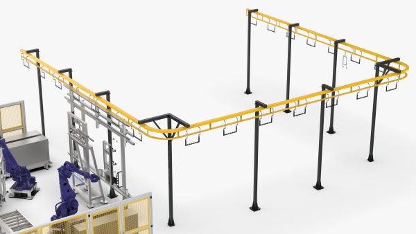 Automatic Loading and Unloading Robot Powder Spraying Line