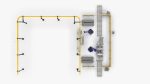 Automatic Loading and Unloading Robot Powder Spraying Line