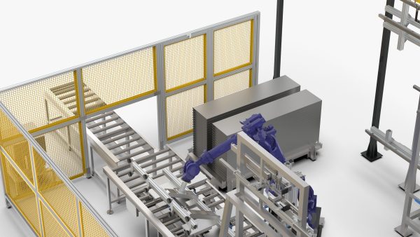 Automatic Loading and Unloading Robot Powder Spraying Line