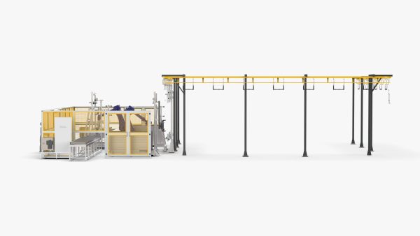 Automatic Loading and Unloading Robot Powder Spraying Line