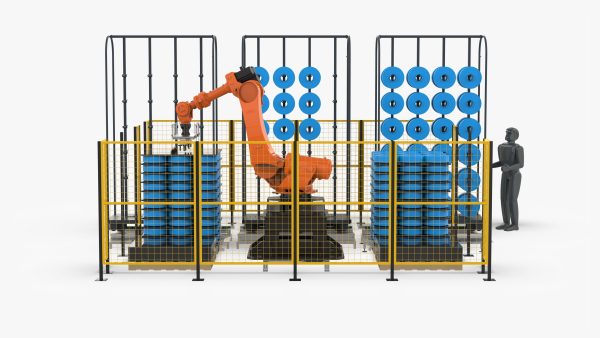 Automatic Robot Bobbin Loading Workstation