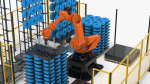 Automatic Robot Bobbin Loading Workstation