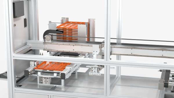 Automatic Tray Positioning and Recycling Machine