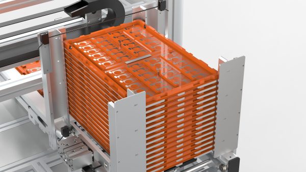 Automatic Tray Positioning and Recycling Machine