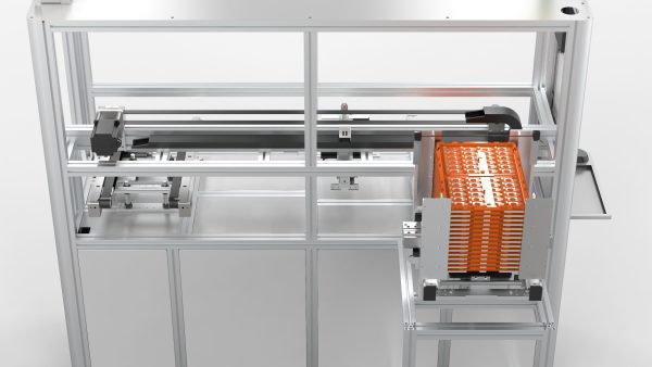 Automatic Tray Positioning and Recycling Machine