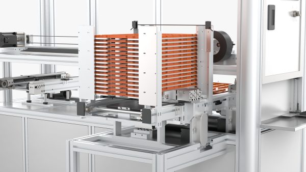Automatic Tray Positioning and Recycling Machine