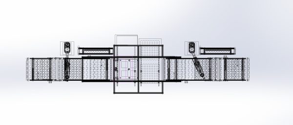 Automatically put bread production line