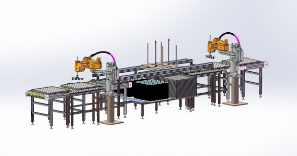 Automatically put bread production line