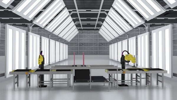 Automatically put bread production line