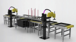 Automatically put bread production line