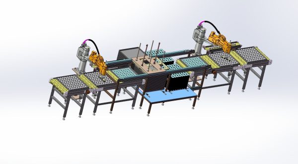 Automatically put bread production line