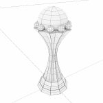 Award 3dmodel golden trophy