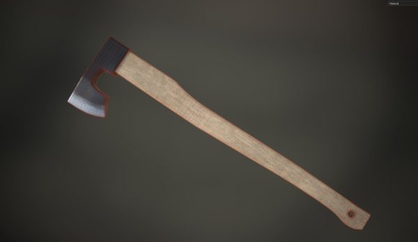 Axe Low-poly 3D