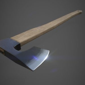 Axe Low-poly 3D