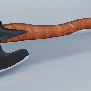 Axe with wodden handle