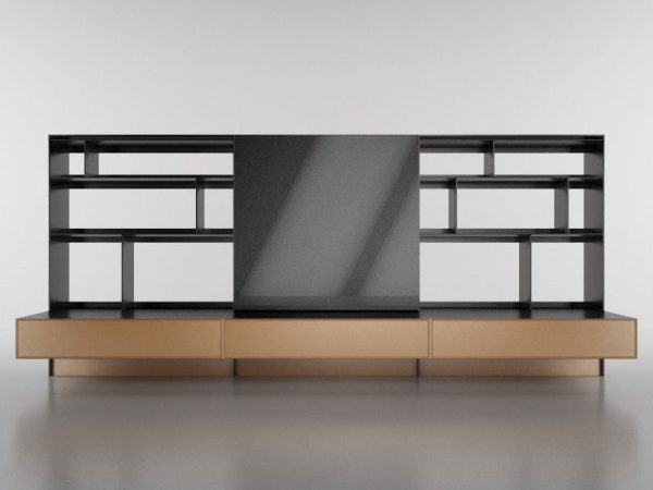 B and B bookcase 1 with books