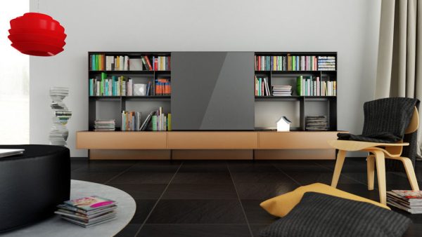 B and B bookcase 1 with books