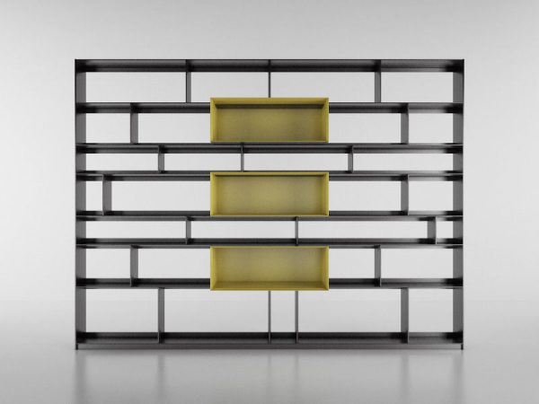 B and B bookcase 12 with books