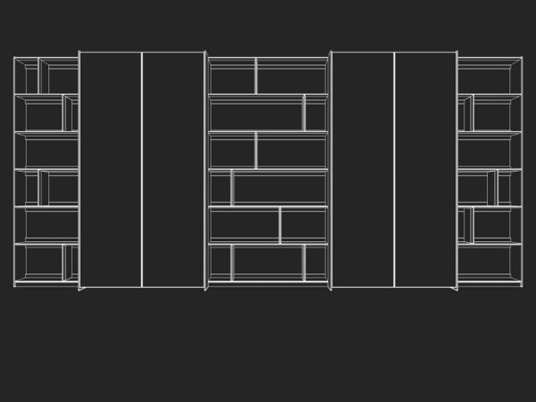 B and B bookcase 19 with books