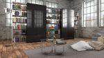 B and B bookcase 19 with books