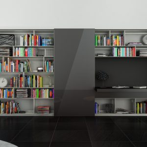 B and B bookcase 21 with books