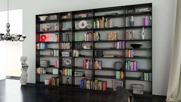 B and B bookcase 30 with books