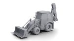 Backhoe Loader 3D Model