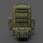 Bagpack human scifi military