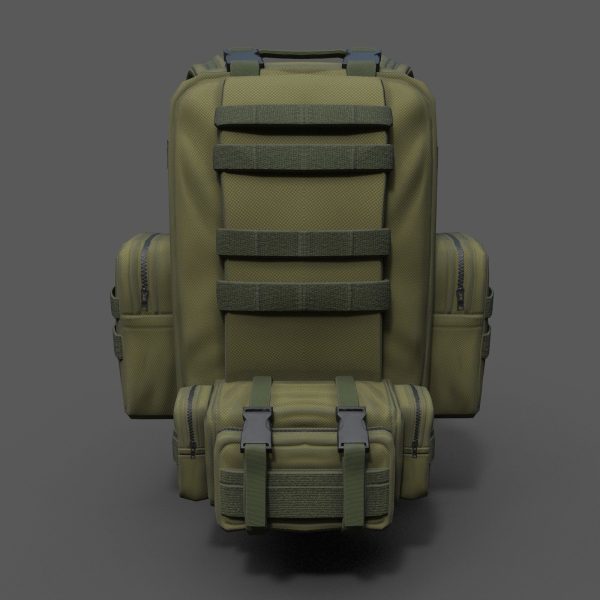 Bagpack human scifi military
