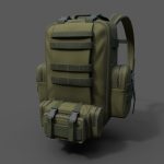 Bagpack human scifi military
