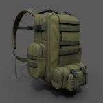 Bagpack human scifi military