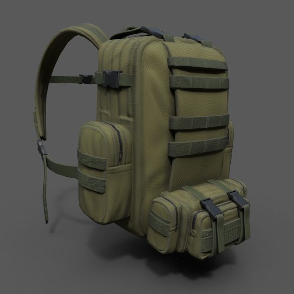Bagpack human scifi military