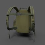 Bagpack human scifi military