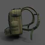 Bagpack human scifi military