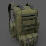 Bagpack human scifi military