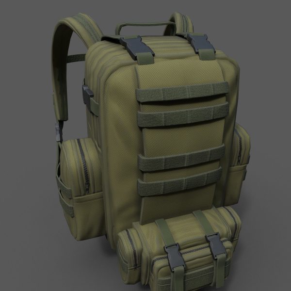 Bagpack human scifi military