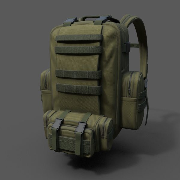 Bagpack human scifi military